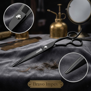 Adjustable Screw <b>Barber</b> Scissors Professional Hair Cutting Shears High Hardness Straight Razor Blade Pack <b>Set</b> Material Precision - Product Image 1