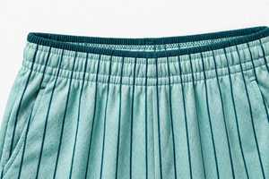 Seragam Basket Pria Wanita Dewasa Pinstripe Biru Muda Bahan Polyester Bernapas, Dapat Dikustomisasi, Layanan OEM - Product Image 6