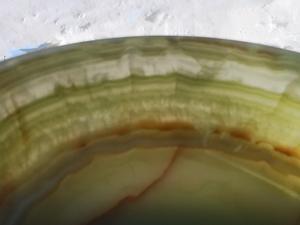 Cuenco de Ónix Verde Claro, Cuenco de Ónix Verde Multicolor Hecho a Mano, Cuenco de Cristal de Ónix Verde para Servir en la Mesa Principal de Universal Overseas - Product Image 5