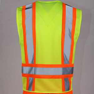 Gilet de sécurité respirant haute visibilité pour l'hiver, vêtement de travail réfléchissant avec poches, gilet de sécurité haute visibilité - Product Image 4