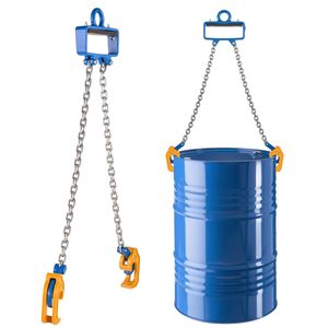 Sollevatore a Catena G80 per Fusti con Gancio di Sicurezza, Capacità 2200 LBS, Attrezzatura per la Movimentazione di Fusti, Compatibile con Gru F - Product Image 3