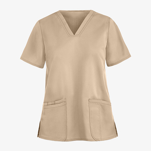 Nuevo Diseño, Uniforme de Enfermería para Mujer con Logotipo Personalizado, Cómodo y de Gran Venta, 72% Poliéster/21% Rayón/7% Elastano, Cuello en V, Tejido de Punto - Product Image 1