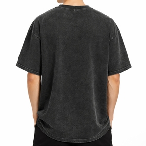 T-shirt en coton à col rond surdimensionné pour homme, imprimé sur mesure, qualité supérieure, léger - Product Image 3