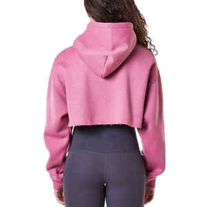 Sudadera Corta Personalizada para Mujer, Sudadera Casual con Capucha, Sudadera Oversize para Mujer - Product Image 3