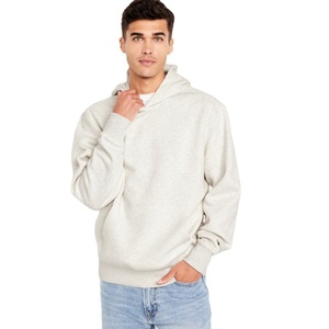 Nouveau Hoodie Pullover Écologique et Imperméable en Molleton Bouclette Lourd 350 GSM 100% Coton pour Homme, Modèle Perlé, Vente en Gros 2024 - Product Image 1