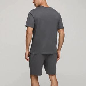 Conjunto Deportivo de Dos Piezas Ligero para Hombre, Diseño Deslavado con Impresión Serigrafiada, Sudadera con Cremallera y Pantalones Cortos - Ropa Urbana - Product Image 2