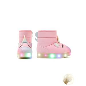 Botas de Unicornio Estilo Coreano OZKIZ para Niñas de 2 a 6 Años, Moda de Invierno, Parte Superior Sintética, con Luces, Venta al Por Mayor - Product Image 1