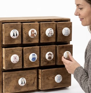 Ensemble moderne de 8 poignées en céramique pour enfants, poignées de placard en nickel, poignées de tiroir, cuisine, chambre, salle de bain, salon, bureau à domicile - Product Image 2