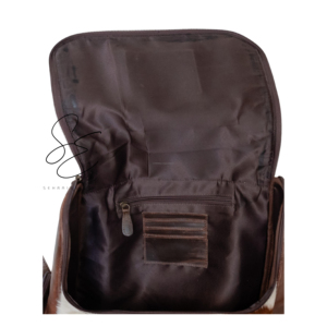Jumbo Diaper Leather Bag Tooled Leather Hair On Hide Jumbo <b>Backpack</b> Western Cowhide <b>Backpack</b> Bag Rustic Travel Bag Moms Bag - Product Image 6