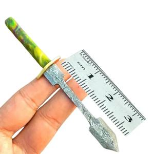 Cuchillo de Chef Personalizado Hecho a Mano Jexmoo con Acero de Damasco, Cuchillos de Cocina en Miniatura, Mango Hermoso, Regalo para Chef - Product Image 1