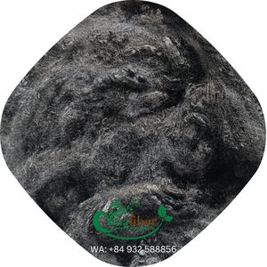 Vinafiber 3D SD Noir Fibres de polyester recyclé en fibres courtes GRS Matelas Non-tissé Qualité brute ignifuge - Product Image 3