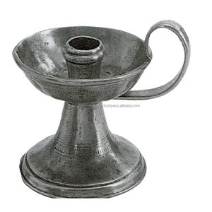 Bougeoir conique en aluminium fini nickel pour la décoration d'éclairage domestique Autres bougeoirs Lanternes et bocaux à bougies - Product Image 3