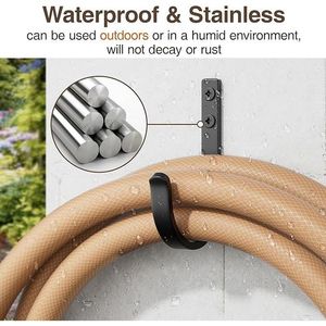 Ganci da parete in metallo per esterni per appendere asciugamani e cappotti, supporto da parete a vite per riporre oggetti - Product Image 1