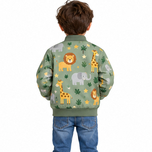 EAZWEARS Chaqueta Bomber para Niños, Producción de Prendas Personalizadas, Venta al Por Mayor a Nivel Mundial, Suministro de Ropa de Marca Privada Flexible - Product Image 2
