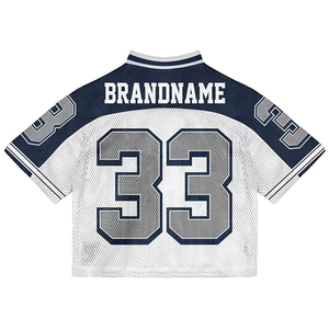 Custom High Quality Oversized Mesh Sport Baseball Football Short Sleeve Sports Jersey for Men-Customizable Colors & Sizes - Product Image 2