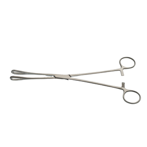 Pinzas Uterinas Schweizer de 10″ con Mordazas Rectas Dentadas de Acero Inoxidable, Instrumento Quirúrgico Ginecológico de Precisión - Product Image 3
