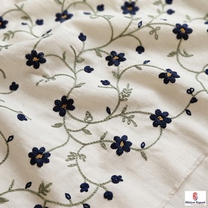 Tissu de broderie à points de chaînette de qualité supérieure, léger, pour robe de mariée, tenue de cérémonie, fabricant de textiles sur mesure OEM ODM - Product Image 2