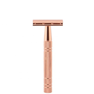 Rasoir de sécurité écologique pour homme en acier inoxydable, lame réutilisable et tranchante, manche couleur personnalisée, vente en gros OEM - Product Image 1