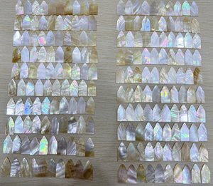 Nouvelle pièce d'incrustation en nacre naturelle polie du Vietnam, matériau MOP pour artisanat, décoration de meubles, export en gros - Product Image 1