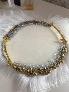 Best Selling Modern Handmade Resin <b>Tray</b> Home Decor <b>Organizer</b> for Vanity <b>Desk</b> Tabletop Available at Excellent Price - Product Image 5