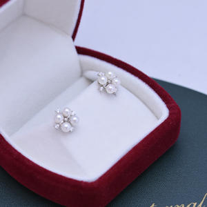 Pendientes de Botón de 8-9 mm con Forma de Fragmento Galáctico, Color Azul Claro Eléctrico, Estilo Agua Oceánica, Artesanía en Oro K, Accesorio de Moda - Product Image 3