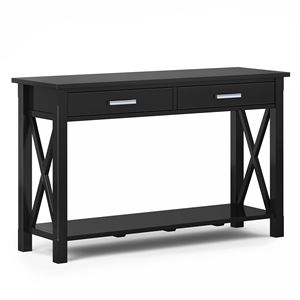 Kitchener <b>Black</b> Console <b>Sofa</b> <b>Table</b> - Product Image 1