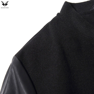 Trendy Men Varsity Jacket, Wool Body PU Leather Sleeves Streetwear Custom Logo Print Unique Style Outer Wear Varsity Jackets - Product Image 3