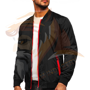 Wholesale Best Design <b>Men</b> <b>Lightweight</b> Bomber <b>Jackets</b> Solid Color Long Breathable OEM Serviced Bomber Winter <b>Jackets</b> - Product Image 4
