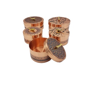 Tarro metálico compacto con tapa para té, café y especias. Tarro metálico pequeño de lujo para decoración del hogar y almacenamiento. - Product Image 1