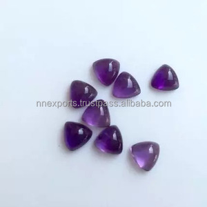 Achetez des cabochons plats en améthyste africaine naturelle de 3 mm, certifiés, pierres précieuses en vrac, bon lustre, fournisseur de pierres d'améthyste violette - Product Image 1