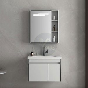 Bordes Reforzados y Muebles de Baño de Primera Calidad con Herrajes de Cierre Suave y Superficie No Porosa - Product Image 3