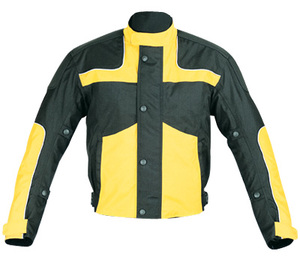 Blouson de moto coupe-vent pour homme, orange et noir, à blocs de couleur, manches longues, en polyester, style urbain, vêtement de course - Product Image 3
