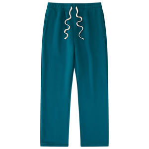 Pantalon de jogging personnalisé en molleton coupe droite fuselée pour homme, taille à cordon de serrage, style décontracté, vente en gros pour acheteurs B2B aux États-Unis, au Royaume-Uni et en UE - Product Image 4