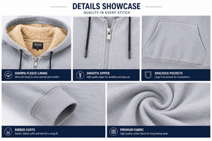 Customized <b>Men's</b> Winter Loose Fleece-Lined Thickened Hooded Pullover <b>Sweatshirt</b> with Digital Printing 100% Cotton Anti-Pilling - Product Image 3