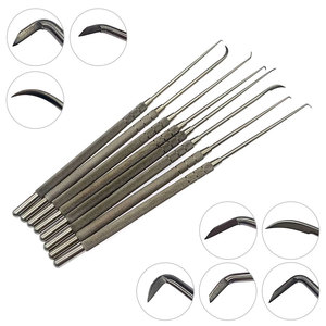 <b>Small</b> Tendon Sheath Surgical Hook Knife Set Stainless Steel Plastic Surgery Instrument Manual German Quality Surgical Tools CE - Product Image 1