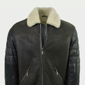 Veste d'hiver pour homme de qualité supérieure au meilleur prix, en cuir véritable, coupe-vent, imperméable, teinte unie, toutes tailles disponibles - Product Image 4