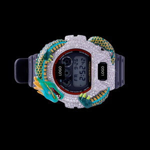 Custom <b>Watch</b> Style Iced Metal <b>Case</b> Luxury Steel Clean Modern Design Compatible Custom <b>Watch</b> <b>Case</b> Iced Out Refined Finish - Product Image 3