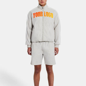 Trajes Cortavientos de Alta Calidad Personalizados, Moda 2026, Traje Corto Cortavientos Reflectante de Nailon para Hombre, Transpirable y Cómodo - Product Image 1