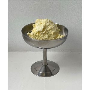Wholesale Stainless Steel <b>Ice</b> Cream Bowl Metal Sundae Cup <b>Footed</b> Dessert Dish Creative Tableware for Restaurant Hotel Party Use - Product Image 1