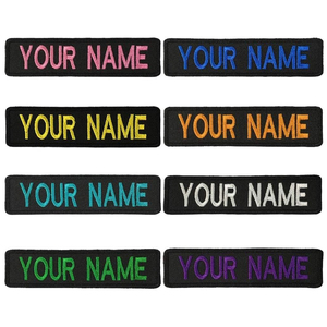 Parches de Nombre Bordados Personalizados, Etiquetas Personalizadas de Tela Twill, Logotipo Personalizado, Uniformes, Bolsas, Chalecos, Chaquetas, Camisas de Trabajo, Guantes, Gorras - Product Image 1