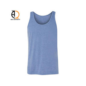 Débardeur côtelé blanc 100 % coton pour homme - Product Image 3