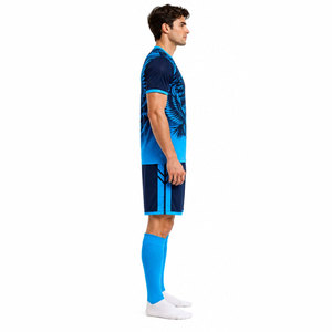 Conjunto de Camiseta de Fútbol con Estampado de Águila Azul para Hombre, Secado Rápido, Absorbe la Humedad, Manga Corta, Diseño Sublimado, Uniformes de Fútbol - Product Image 3
