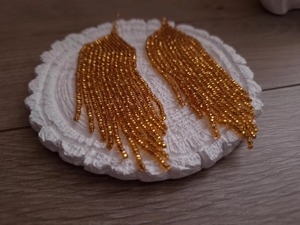 Boucles d'oreilles perlées en stock, prêtes à être expédiées, finition unie, vente en gros directe usine, personnalisables - Product Image 5