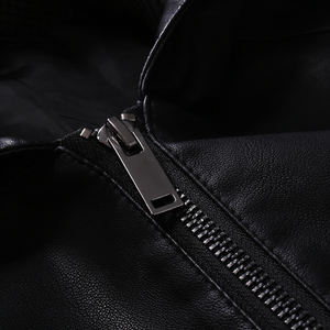 Veste en cuir de haute qualité pour homme, coupe ajustée, coupe-vent, respirante, service OEM, logo frontal, tailles 3XL-M, collection printemps, marque haut de gamme - Product Image 5