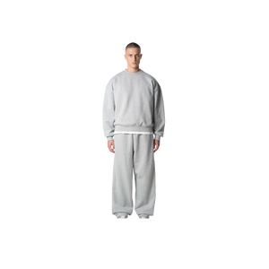 FABRINEX INDUSTRIES Men's Gray Sweatpants Breathable Acid Wash Fleece Lining Drawstring Elastic Waist Side Pockets Casual - Product Image 1