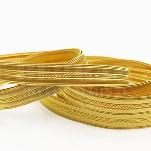 Tresses et lacets en fil de bullion doré de haute qualité, style fermeture éclair, écologiques, pour uniformes de pilote - Product Image 1
