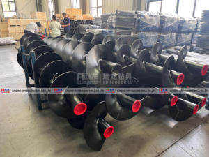 Tiges de forage en spirale filetées 480mm tuyau de tarière creux pour empilage de fondation - Product Image 6