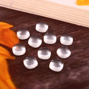 Cabochon carré en quartz rose naturel 9x9MM à dos plat, pour la fabrication de bijoux, lot en gros, qualité AAA, fait main en Inde - Product Image 3