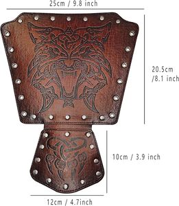 Guantes de Armadura Medievales de Cuero Auténtico, Estilo Caballero, Pulidos, para Disfraces Históricos y Fotografía, de Fabricante Confiable - Product Image 3