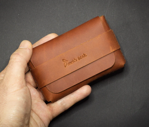 กระเป๋าสตางค์หนังมินิมอลสไตล์ Crazy Horse, ที่ใส่บัตรแบบบาง - Product Image 5